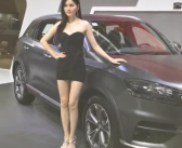 卖奥迪的车模小姐姐照片,魅力四溢的时尚演绎